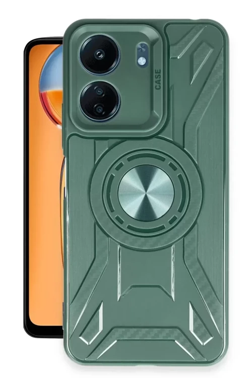 Xiaomi Redmi 13c Kılıf Lincoln Silikon - Koyu Yeşil