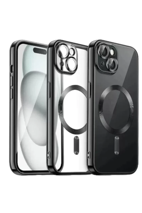Apple İphone 13 Kılıf Kross Magneticsafe Kapak - Siyah