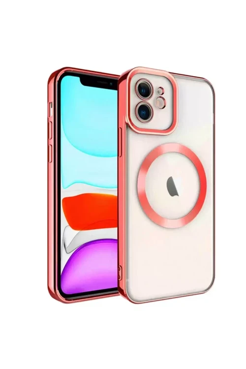 Apple İphone 12 Kılıf Kross Magneticsafe Kapak - Kırmızı