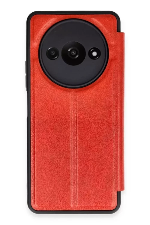 Xiaomi Redmi A3 4g Kılıf Flip Cover - Kırmızı