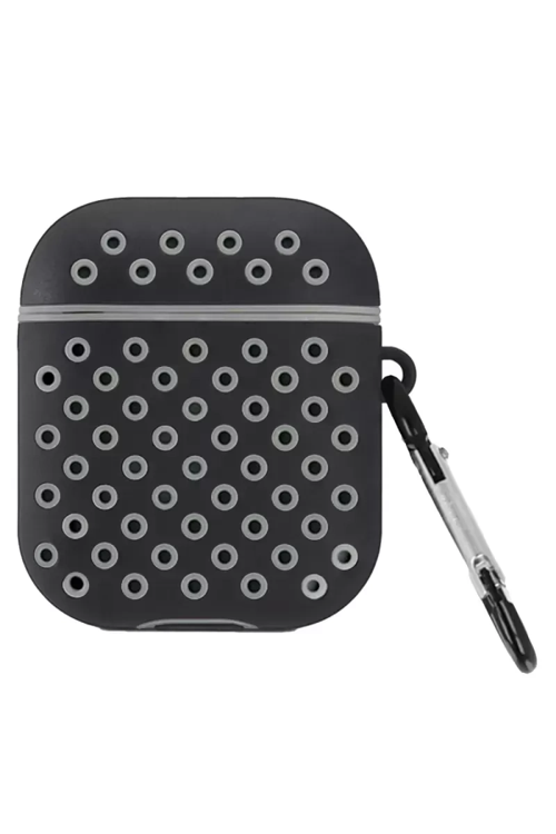 Apple Airpods 2 (2.nesil) Spor Delikli Kılıf - Siyah-gri