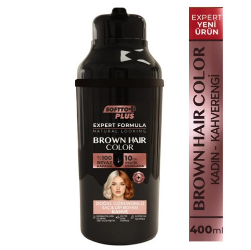 Softto Plus Expert Women Brown Hair Color – Kahverengi Geliştirilmiş Formül Doğal Görünüm 400 ml
