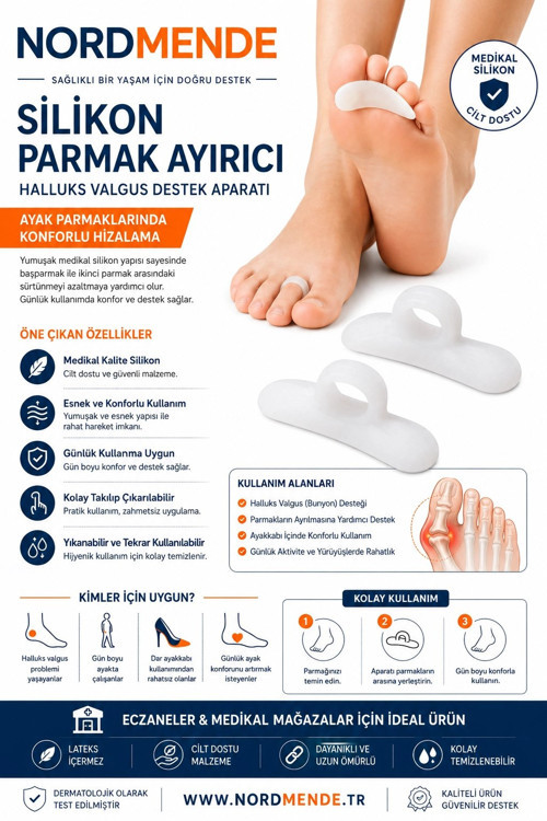Büro Ev Ofis Kişisel Ayak Koruyucu için Tekli Silikon Nunyon Çekiç Parmak Yastığı