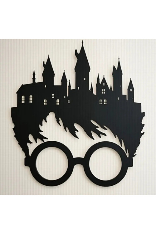 Harry Potter Hogwarts Şatosu 2D Duvar Dekoru - Dekoratif Hediyelik Tablo