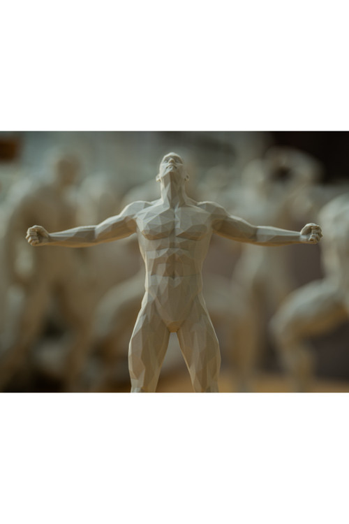 Muscle Man Dekoratif Figür - Modern Ofis Ve Ev Aksesuarı - Özel Tasarım Heykel