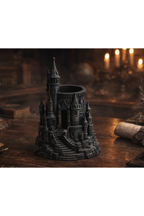 Harry Potter Hogwarts Temalı Dekoratif Kalemlik - Masa Üstü Organizer