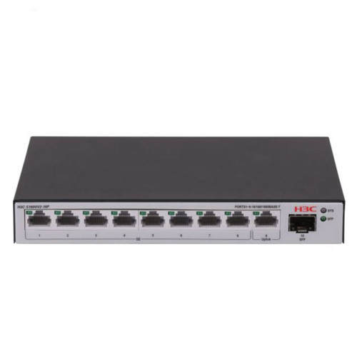 Aolynk S1600V2-10P-HPWR 8GE PoE+ (125W), 1x GE, 1xSFP Metal Yönetilebilir Sw