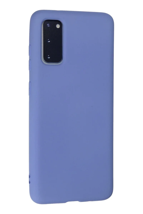 Newface Samsung Galaxy S20 Kılıf Nano İçi Kadife Silikon - Lila