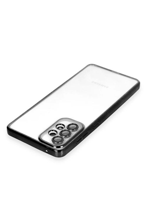 Newface Samsung Galaxy A33 5g Kılıf Razer Lensli Silikon - Siyah