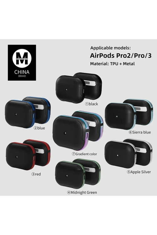 Movenchy Airpods Pro 2 (2.nesil) Mo-a8 Armor Kılıf - Sierra Blue