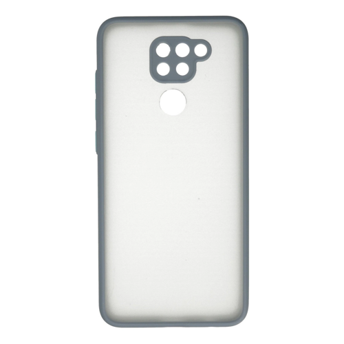 Xiaomi Redmi Note 9 Kılıf Montreal Silikon Kapak - Gri