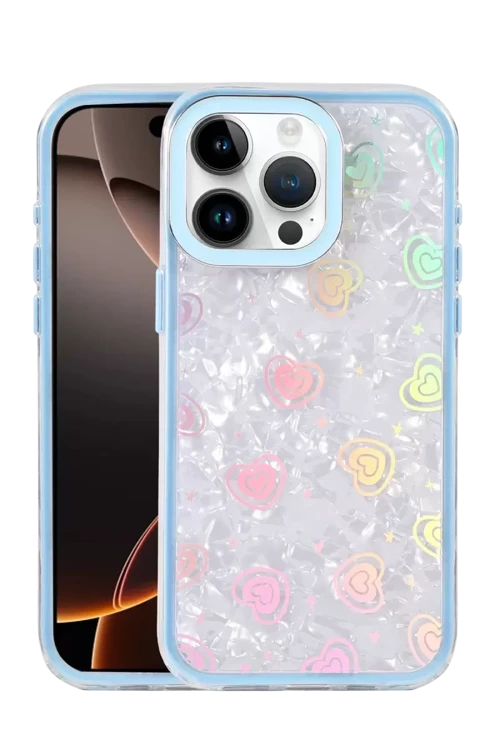 Apple İphone 14 Pro Max Lumi Desenli Kapak - Mavi