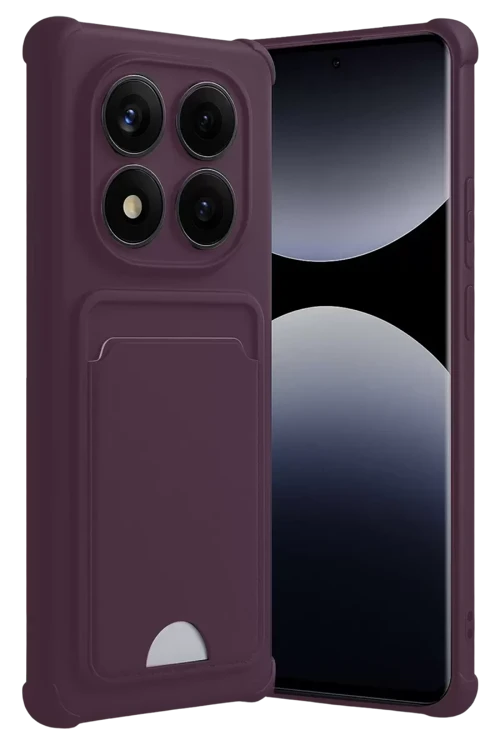 Xiaomi Redmi Note 14 Pro 4g Kelvin Kartvizitli Silikon - Derin Mor