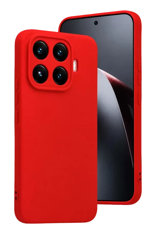 Xiaomi Mi 17t Nano İçi Kadife Silikon - Kırmızı