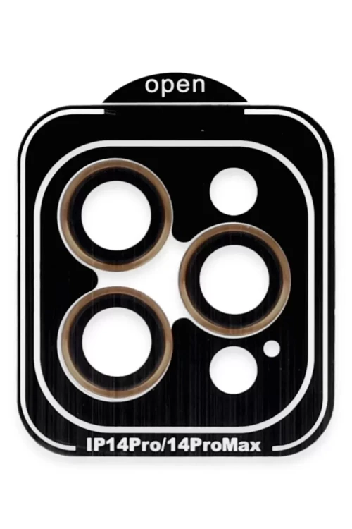 Apple İphone 14 Pro Max Pvd Metal Kamera Lens - Turuncu