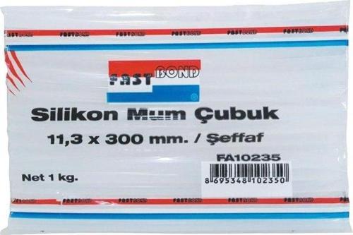 FA10235 Şeffaf Silikon Mum 1Kg Kalın 11.3x300mm