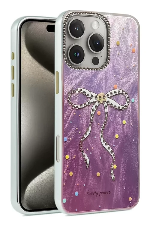 Apple İphone 16 Pro Max Kılıf Blade Aynalı Desenli Kapak - Desen 1