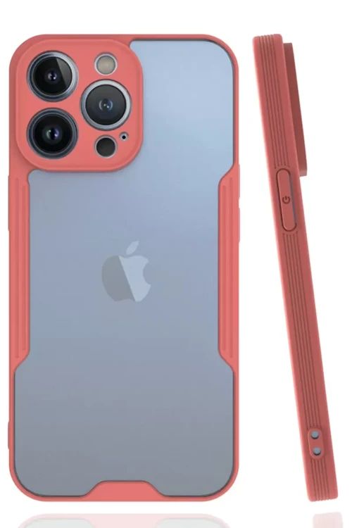 Apple İphone 14 Pro Max Kılıf Platin Silikon - Pembe