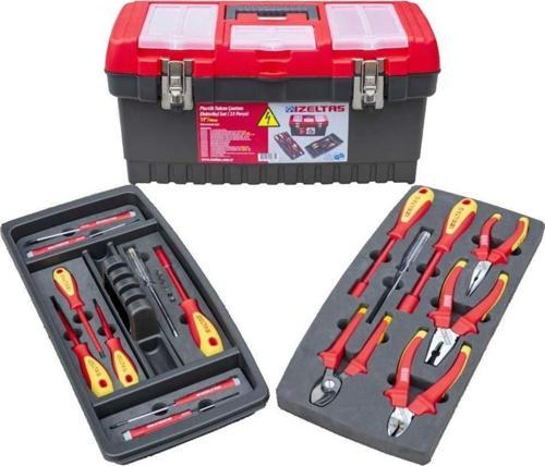 8440 Plastik Takım Çantası Elektrikçi Set 23 Parça (Dolu) 19'' 480x267x242
