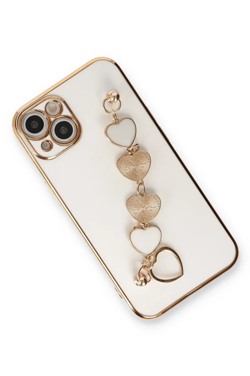 Newface İphone 14 Plus Kılıf Esila Silikon - Beyaz
