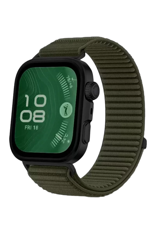 Newface Huawei Fit 4 Braid Kordon - Koyu Yeşil