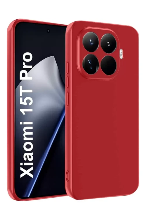 Xiaomi Mi 15t Pro First Silikon - Kırmızı