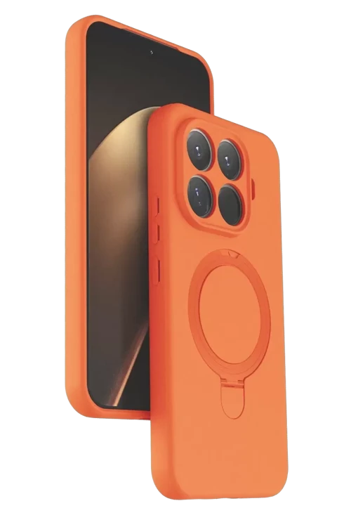 Xiaomi Mi 15t Pro Regal Magsafe Standlı Kapak - Turuncu