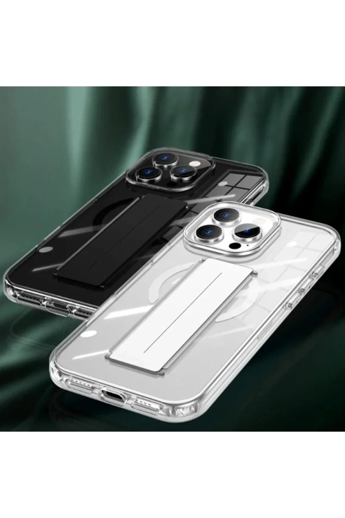 Joko İphone 16 Kılıf Alfa Magsafe Standlı Kapak - Siyah