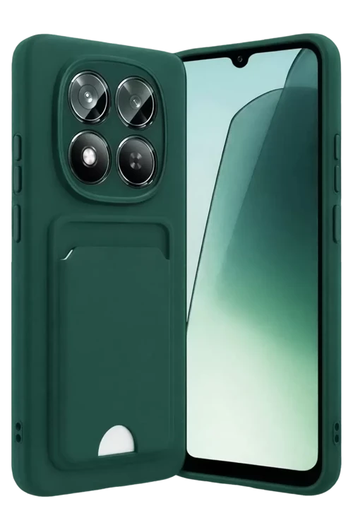 Xiaomi Redmi Note 15 Pro 4g Kelvin Kartvizitli Silikon - Koyu Yeşil