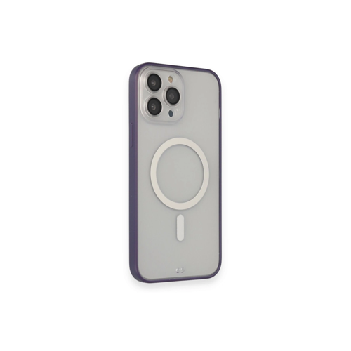 İphone 14 Pro Kılıf Grand Magneticsafe Kapak - Mor