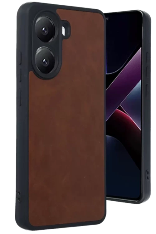 Xiaomi Poco X7 Pro Kılıf Aras Deri Kapak - Taba