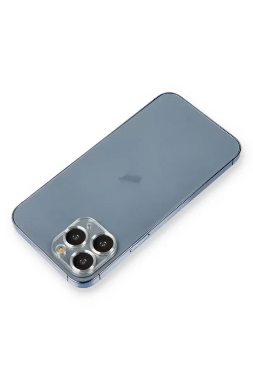 Apple İphone 11 Pro Max Metal Kamera Lens Koruma Cam - Gümüş