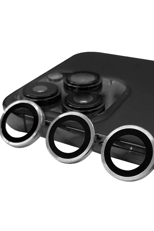 Newface Apple İphone 15 Pro Raze Metal Kamera Lens - Gümüş