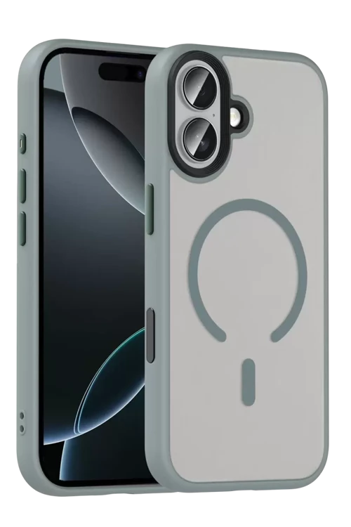 Apple İphone 17 Megane Magsafe Kapak - Titan Gri
