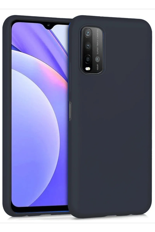 Xiaomi Redmi 9t Kılıf Nano İçi Kadife Silikon - Siyah