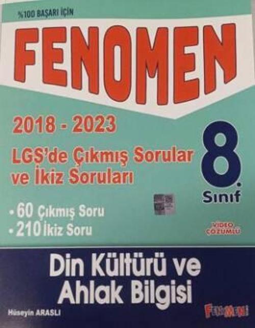 Gama Yayınları 8. Sınıf Din Kültürü Ve Ahlak Bilgisi Fenomen 2018-2023 Çıkmış Sorular Ve İkiz Soruları