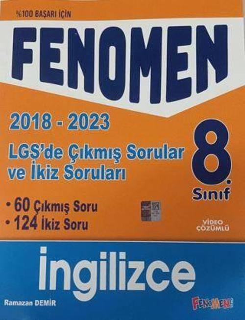 Gama Yayınları 8. Sınıf İngilizce Fenomen 2018-2023 Çıkmış Sorular Ve İkiz Soruları