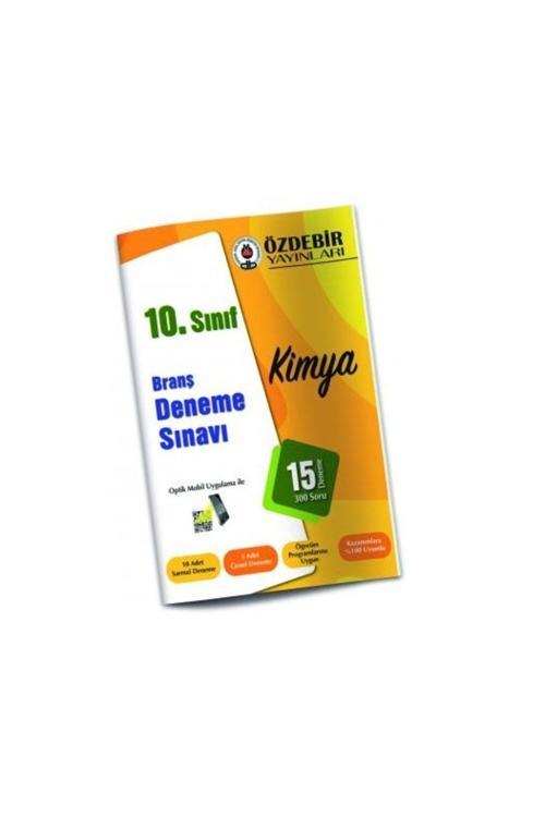 Özdebir Yayınları 10. Sınıf Kimya Branş Deneme