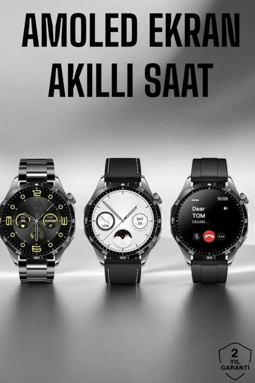Akıllı Saat Metal Kordonlu GPS ve NFC Uyumlu Arama Cevaplayan