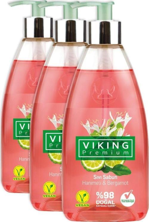 Viking Premium Sıvı Sabun Hanımeli&Bergamot 500 ml 3 Adet