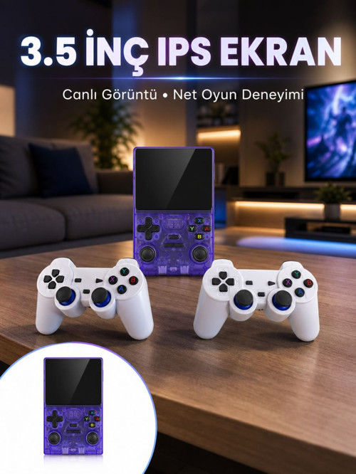 Taşınabilir Oyun Konsolu Çift Destekli HDMI Çıkışlı