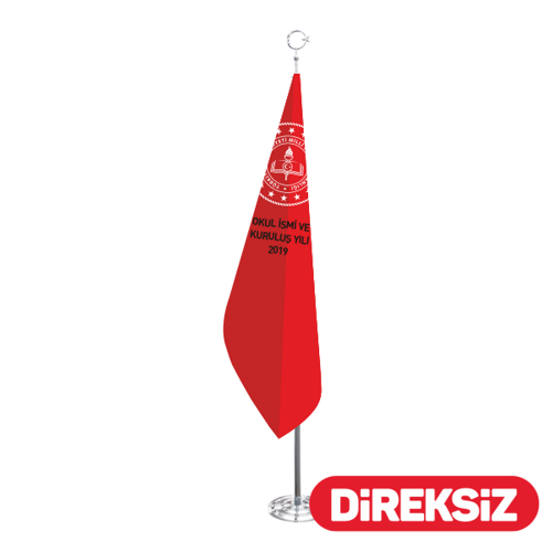 Okul Telalı Makam Bayrağı - Simsiz