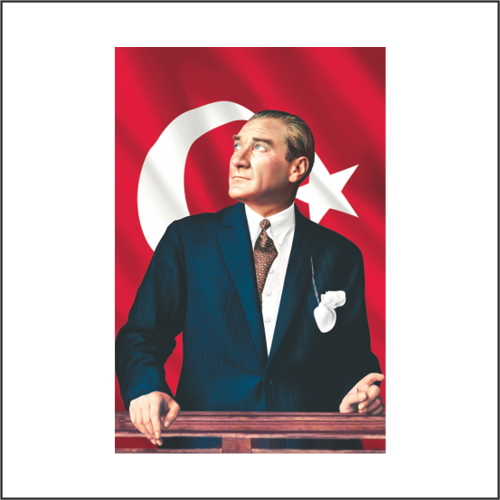 Atatürk Posteri - 1-150*225 cm