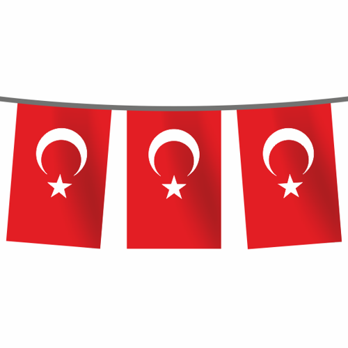 İpe Dizili 20*30 Türk Bayrağı 50 metre