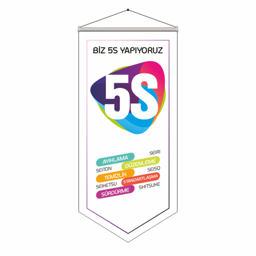 5S Kalite Bayrağı 50x150