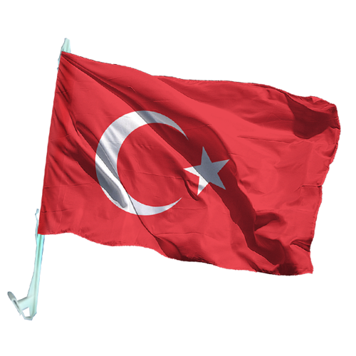 Konvoy Bayrağı Türk Bayrağı 30x45 cm -5 adet