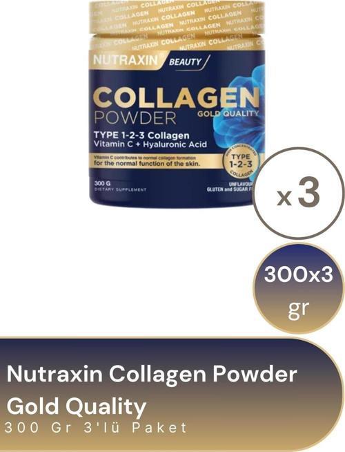 Collagen Powder Gold Quality 300  gr 3'lü Paket