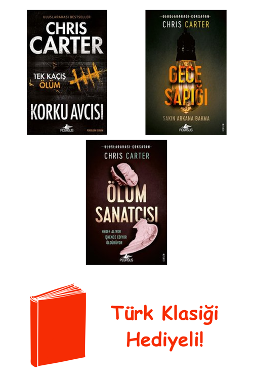 Chris Carter 3 Kitap Seti + Türk Klasiği Hediye