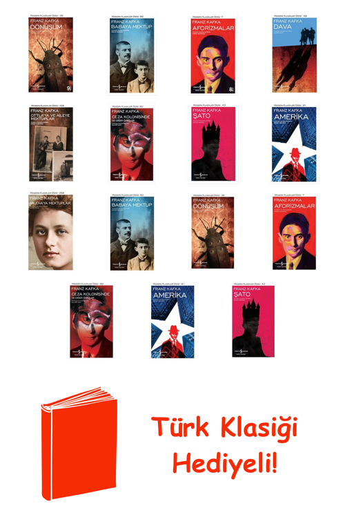 Franz Kafka 15 Kitap Seti + Türk Klasiği Hediye