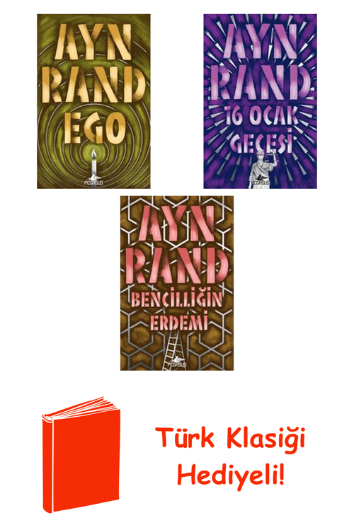Ayn Rand 3 Kitap Seti + Türk Klasiği Hediye